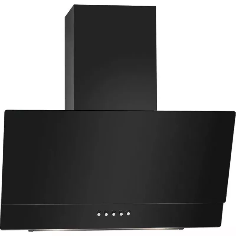 Bomann DU 7607 G exaustor de parede, 60 cm, 302 m³/h, 68 dB, filtro de alumínio, LED, exaustão/recirculação, preto