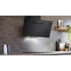 Siemens iQ300 LC87KFN60 exaustor de parede inclinado, 80 cm, Home Connect, 56 dB, classe energética A+, LED, preto