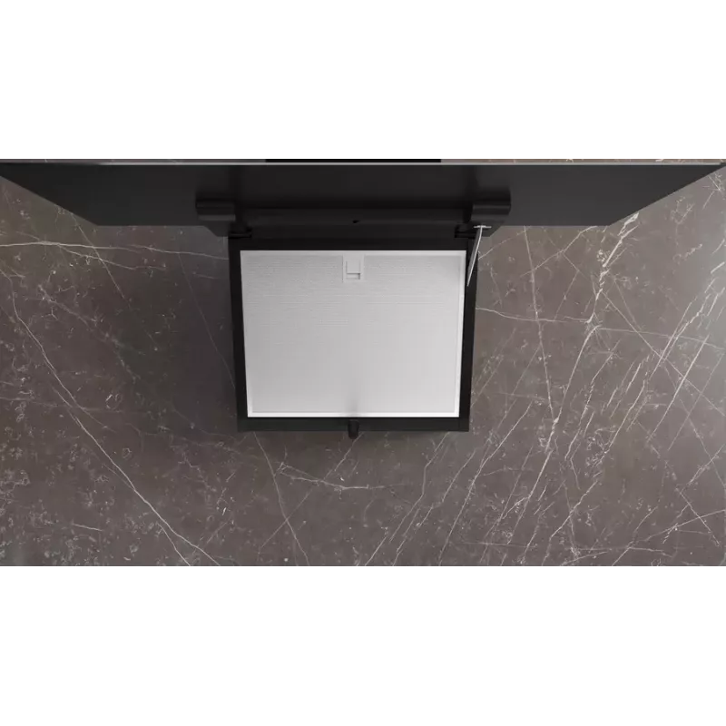 Siemens iQ300 LC87KFN60 exaustor de parede inclinado, 80 cm, Home Connect, 56 dB, classe energética A+, LED, preto