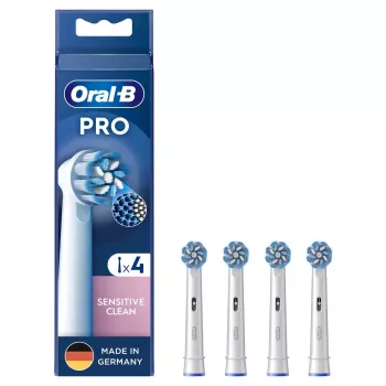 Cabeças de escova de dentes Oral-B Sensitive Clean 4 unid. branco