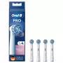 Cabeças de escova de dentes Oral-B Sensitive Clean 4 unid. branco