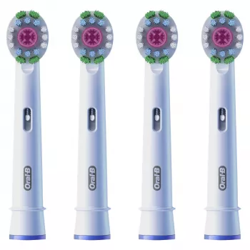 Escovas de substituição Oral‑B 860960 pack de 4, escovas de substituição brancas