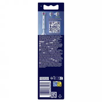 Escovas de substituição Oral‑B 860960 pack de 4, escovas de substituição brancas