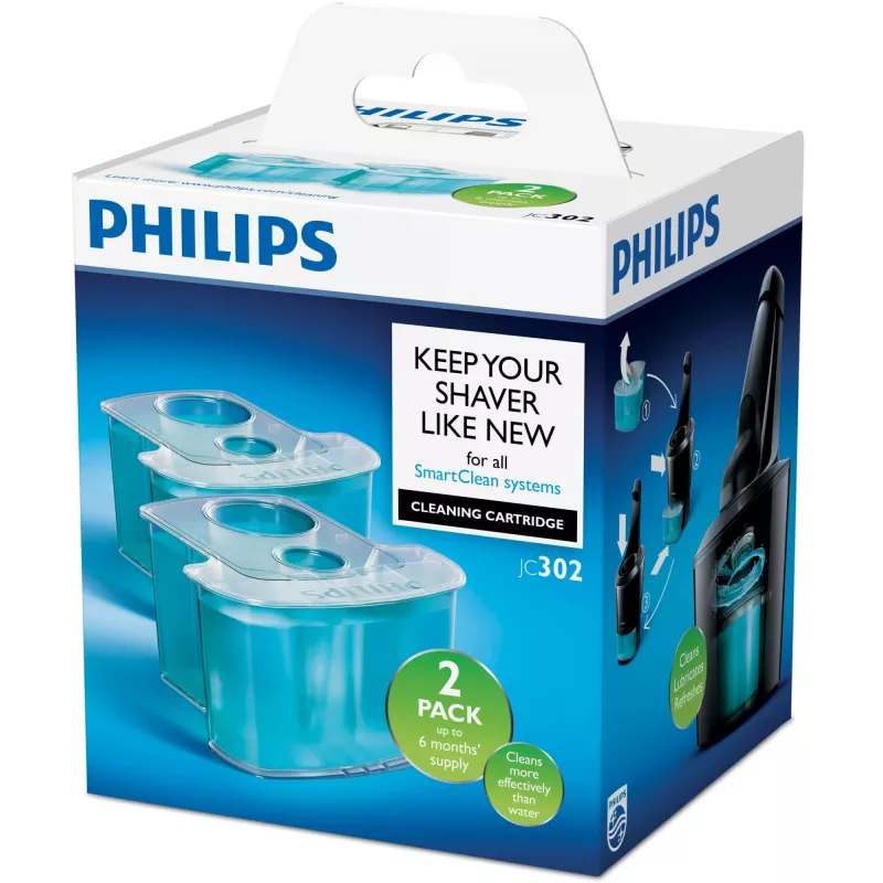 Cartucho de limpeza Philips JC302/50 pack de 2 sistema de filtro duplo