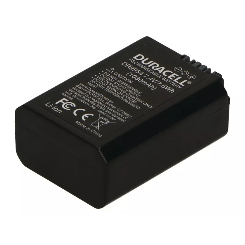 Bateria de câmara Duracell DR9954, substitui Sony NP-FW50, 1030 mAh
