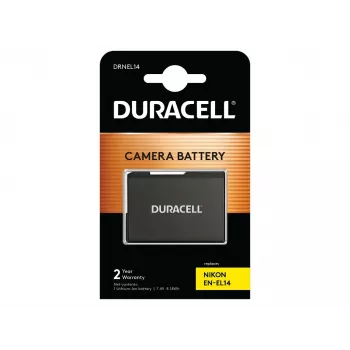 Bateria de câmara Duracell - substitui bateria Nikon EN-EL14, 1100 mAh, 7,4 V, iões de lítio (Li-Ion)