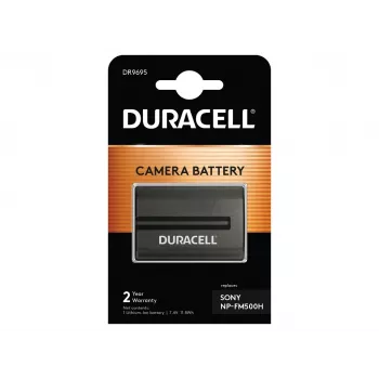 Bateria de câmara Duracell DR9695, substitui Sony NP-FM500H, 1600 mAh