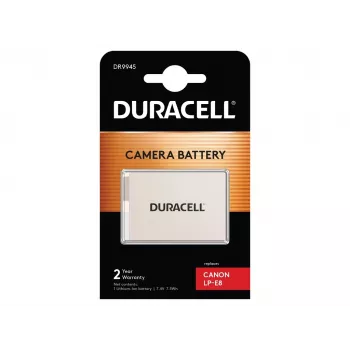 Bateria de câmara Duracell – substitui bateria Canon LP-E8, 1020 mAh, 7,4 V, iões de lítio (Li-Ion)