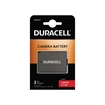 Bateria de câmara Duracell – substitui bateria Canon LP-E10
