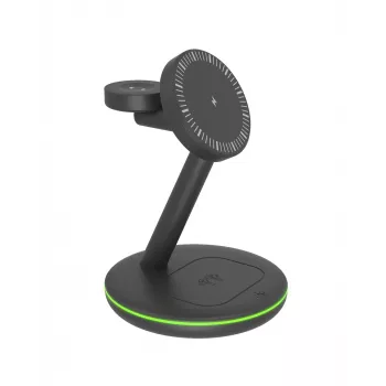 ICY BOX IB-SH102-CH auscultadores, smartphone, smartwatch preto carregamento rápido