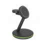 ICY BOX IB-SH102-CH auscultadores, smartphone, smartwatch preto carregamento rápido