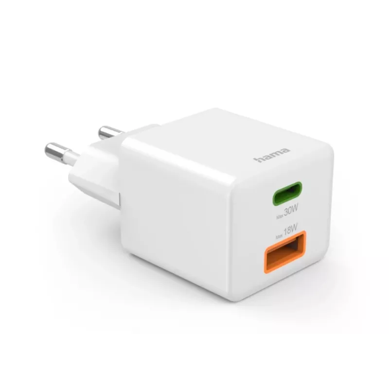 Carregador móvel Hama 00201992 smartphone branco AC carregamento rápido interior, exterior