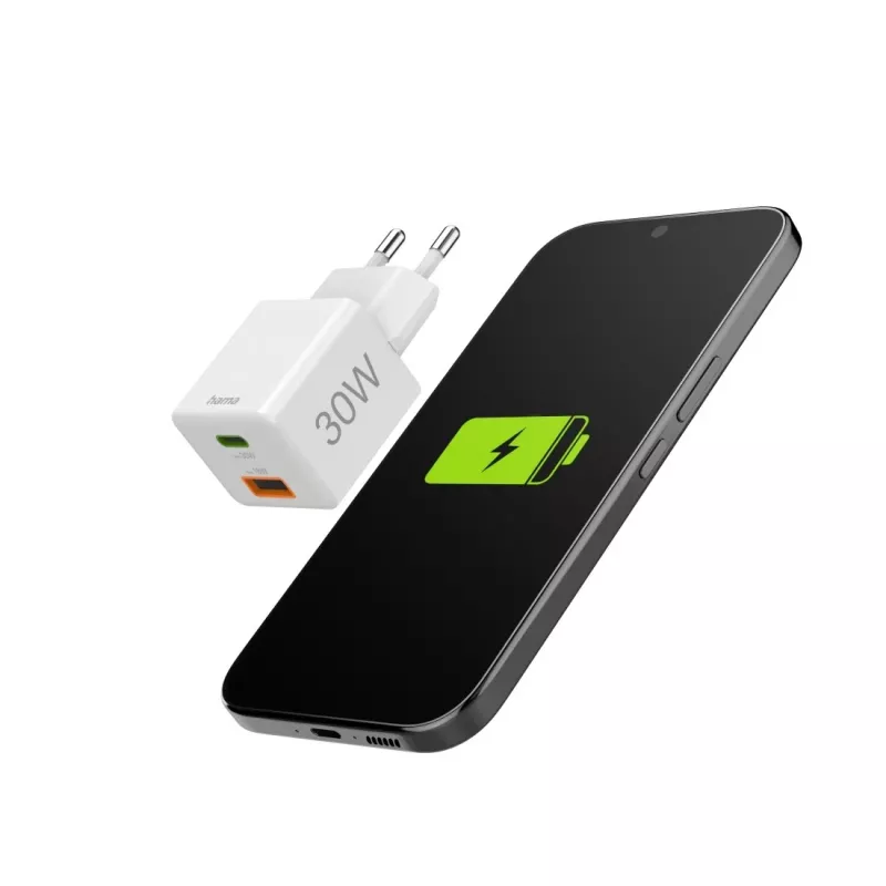 Carregador móvel Hama 00201992 smartphone branco AC carregamento rápido interior, exterior