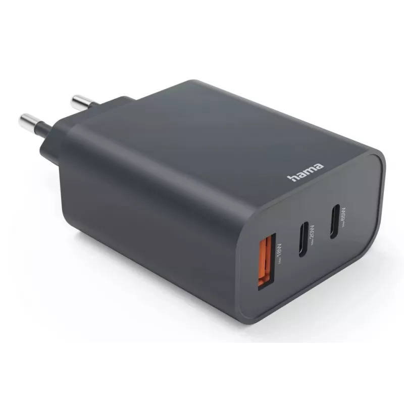 Carregador móvel Hama 00086445 smartphone, tablet cinzento AC carregamento rápido interior