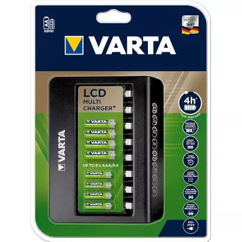 Carregador de baterias Varta LCD Multi Charger+