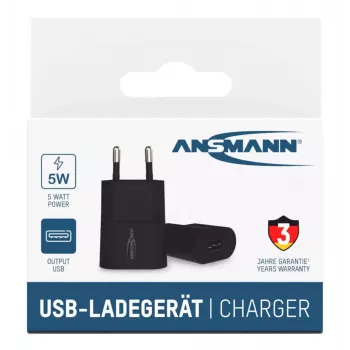 Carregador Ansmann HC105 Universal preto AC interior