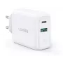 Ugreen 60468 carregador para dispositivos móveis tablet, telefone, Universal branco AC carregamento rápido interior