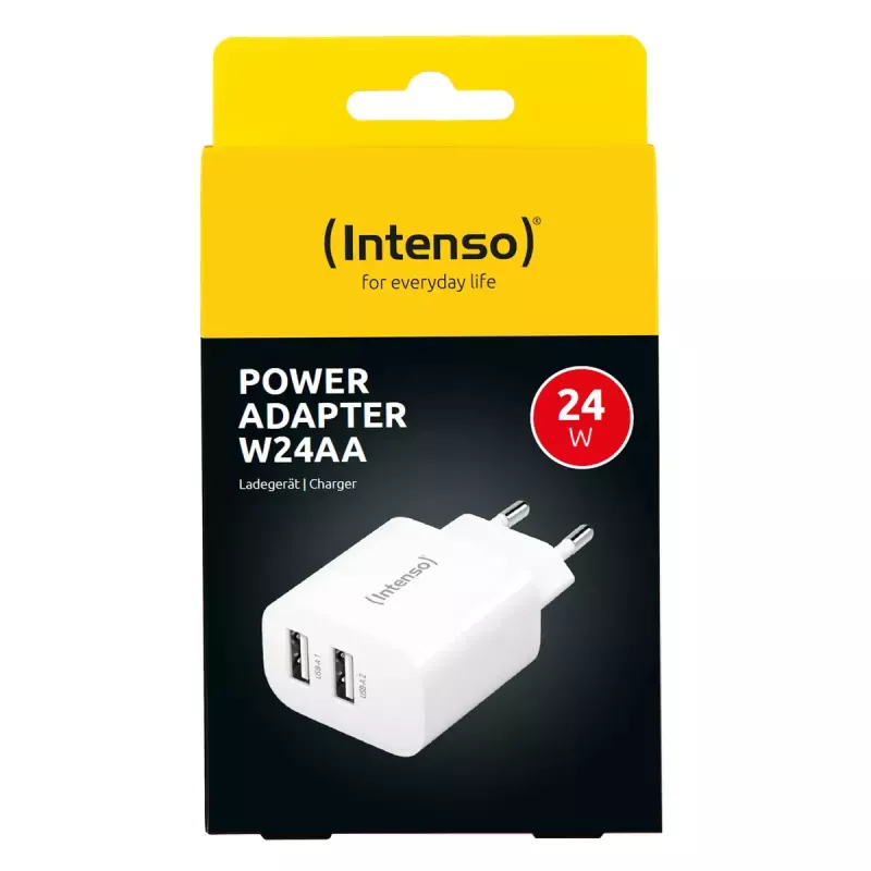 Carregador de interior Intenso POWER ADAPTER 2XUSB-A/7802412 Universal branco AC