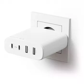 Carregador ALOGIC 4X100 Universal branco USB interior