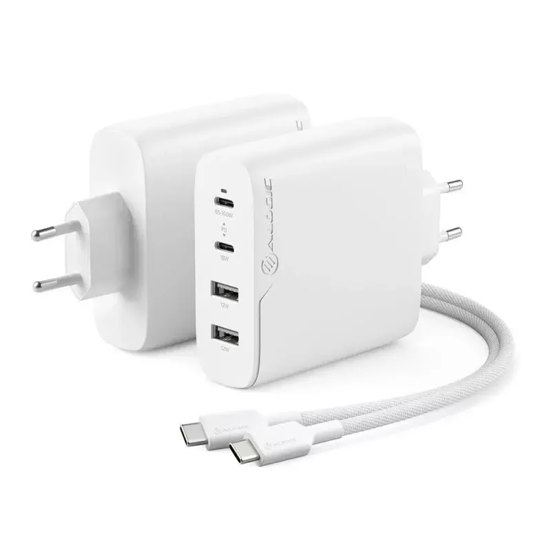 Carregador ALOGIC 4X100 Universal branco USB interior