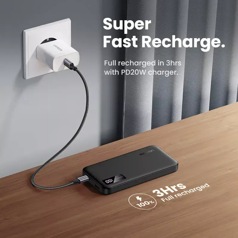 Ugreen 25742 powerbank iões de lítio (Li-Ion) 10000 mAh preto
