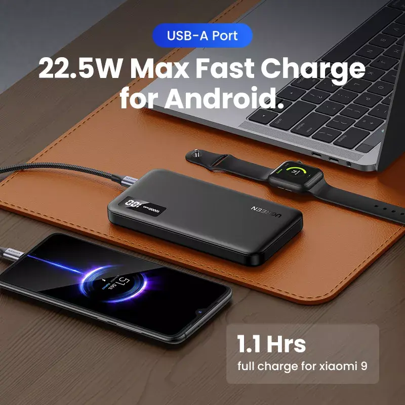 Ugreen 25742 powerbank iões de lítio (Li-Ion) 10000 mAh preto