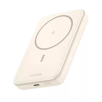 Powerbank Ugreen 25208 10000 mAh carregamento sem fios bege