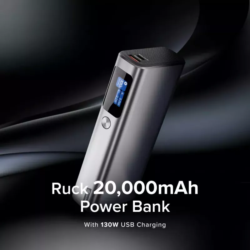 Powerbank ALOGIC Ruck 20000mAh, carregador USB 130W