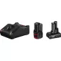 Bosch 1 x GBA 12V 2,0Ah + 1 x GBA 12V 4,0Ah + carregador GAL 12V-40 Professional bateria doméstica AC
