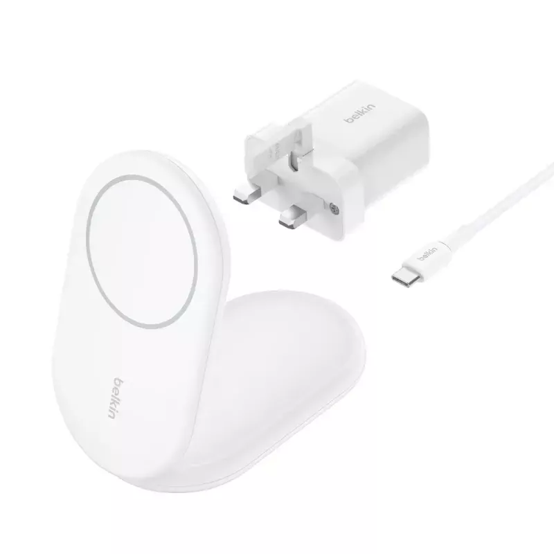 Carregador sem fios Belkin BoostCharge WIB007VFWH carregamento rápido USB interior