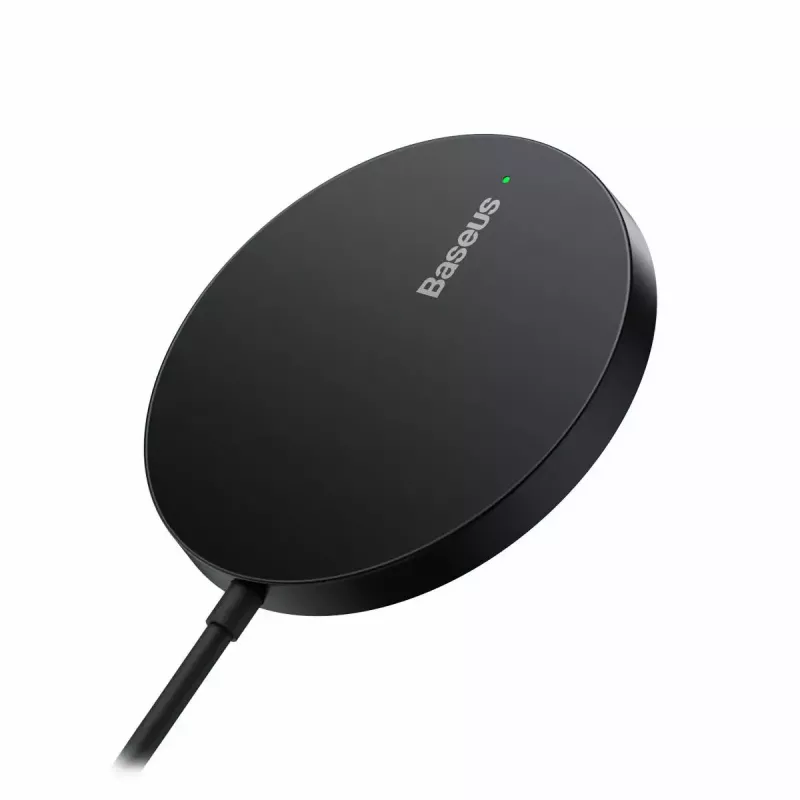 Carregador Baseus CCJJ040001 sem fios interior USB preto para smartphones