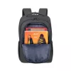 Mochila de lazer Rivacase Tegel preta poliéster estilo urbano
