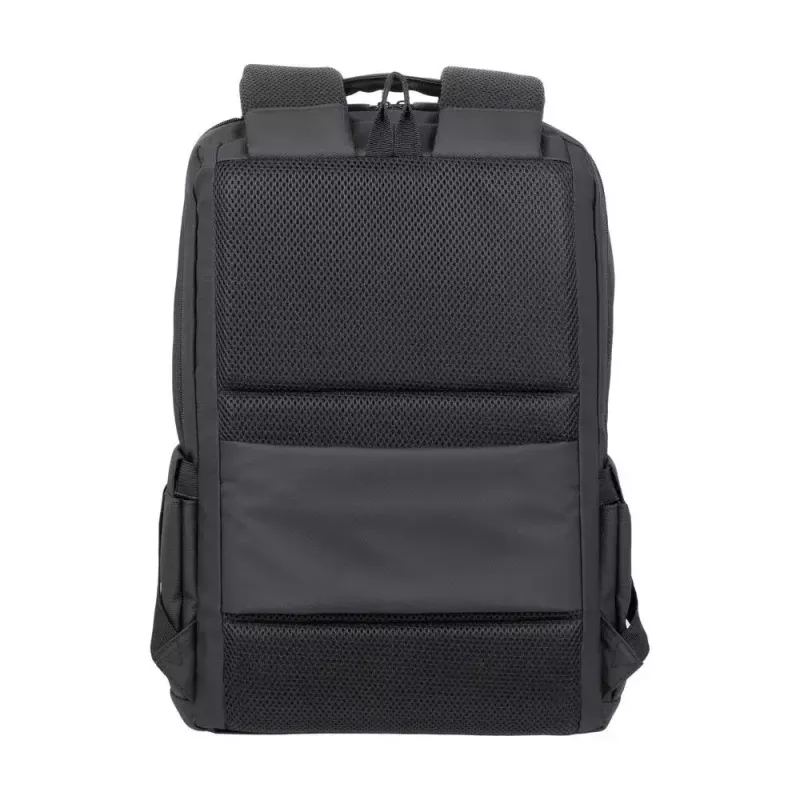 Mochila de lazer Rivacase Tegel preta poliéster estilo urbano