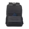 Mochila de lazer Rivacase Tegel preta poliéster estilo urbano