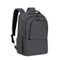 Mochila de lazer Rivacase Tegel preta poliéster estilo urbano