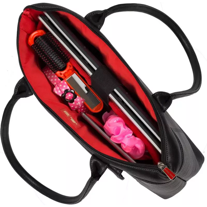 Mala de senhora Rivacase Orly 39,6 cm (15,6 polegadas) preta