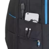 Mochila Rivacase 7860 para portáteis até 43,9 cm (17,3 polegadas), poliéster, preto/azul