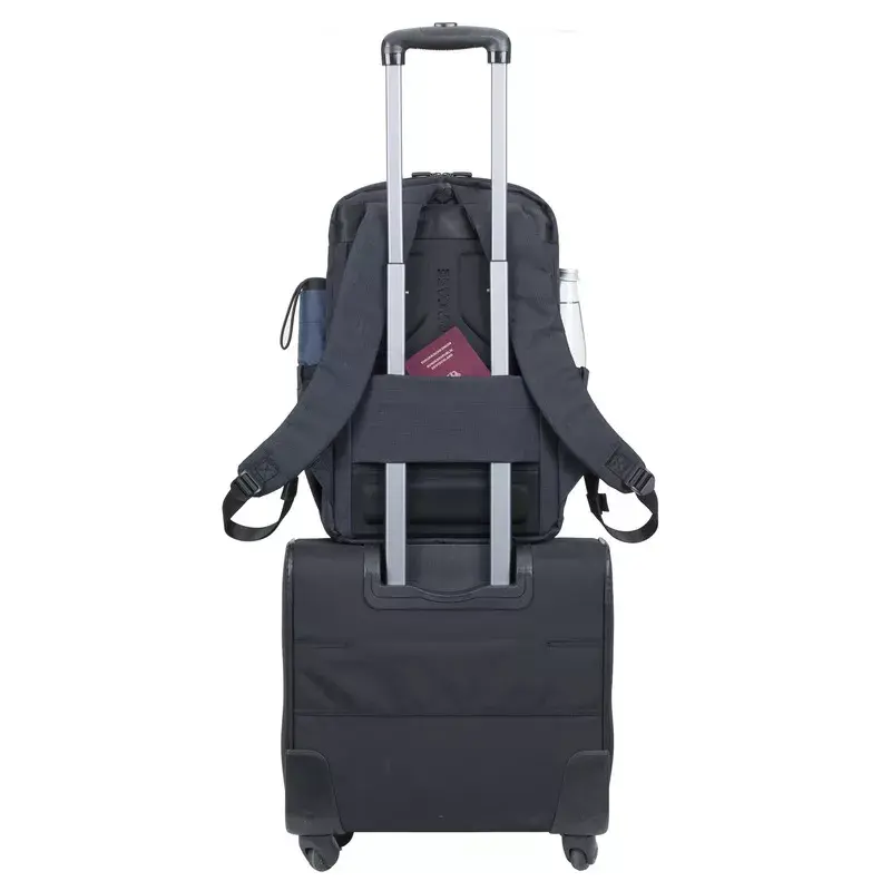 Mochila Rivacase 8365 para portáteis de 17,3 polegadas, poliéster, preta, 850 g