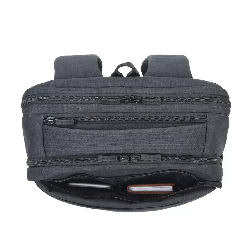 Mochila Rivacase 8365 para portáteis de 17,3 polegadas, poliéster, preta, 850 g