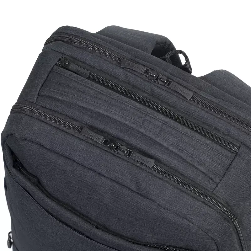 Mochila Rivacase 8365 para portáteis de 17,3 polegadas, poliéster, preta, 850 g