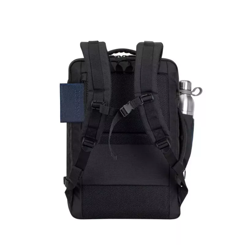 Mochila Rivacase 8461 43,9 cm 17,3 polegadas preta 2 bolsos frontais