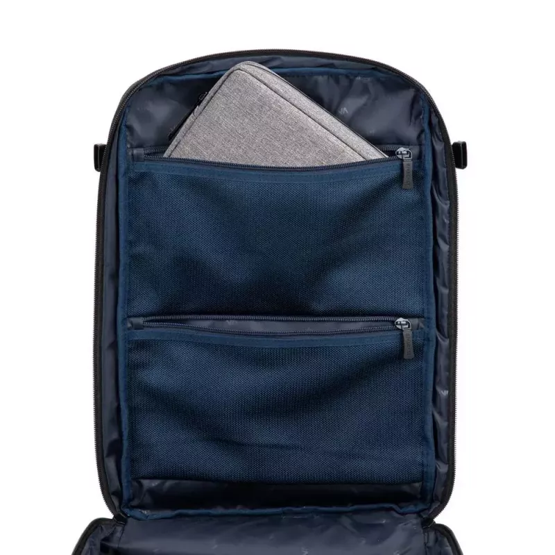 Mochila Rivacase 8461 43,9 cm 17,3 polegadas preta 2 bolsos frontais