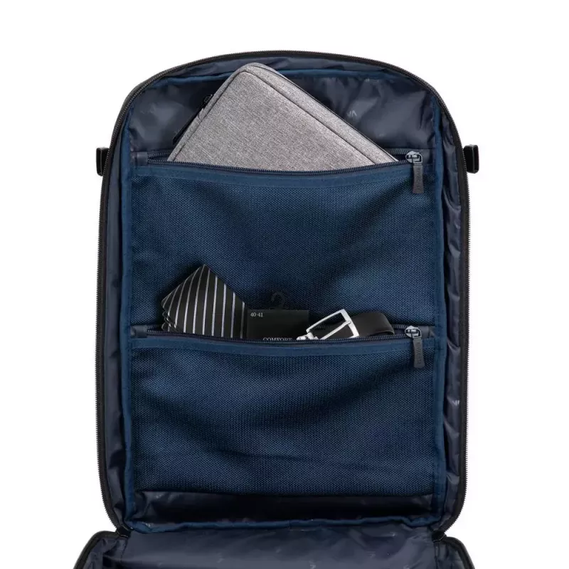 Mochila Rivacase 8461 43,9 cm 17,3 polegadas preta 2 bolsos frontais
