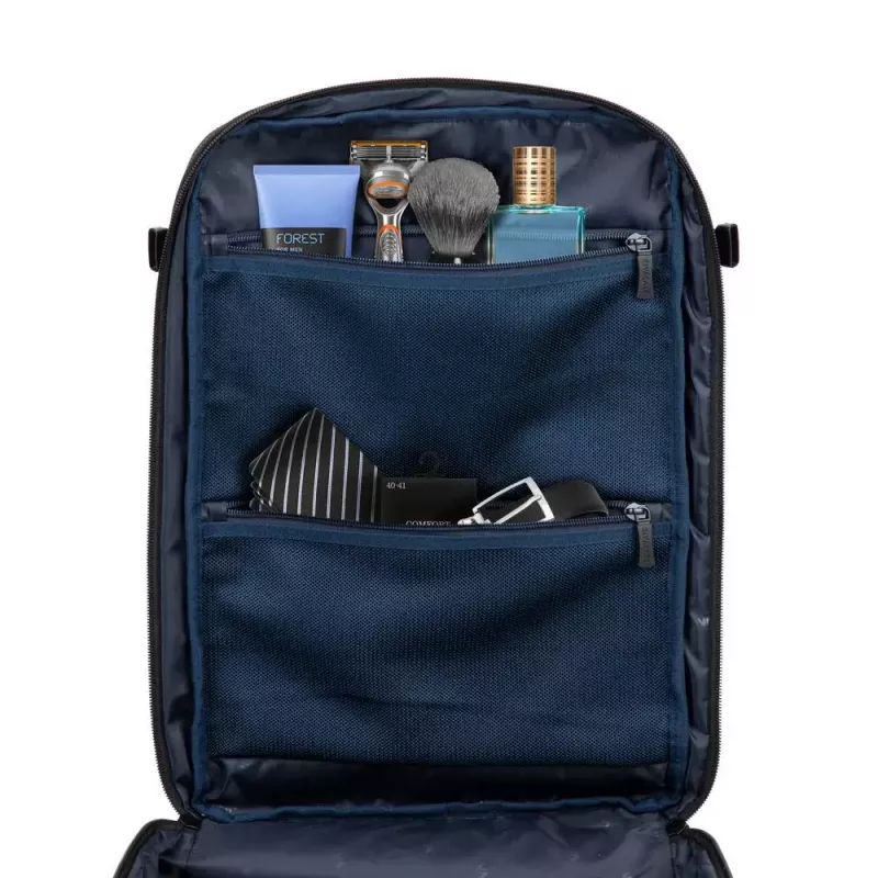 Mochila Rivacase 8461 43,9 cm 17,3 polegadas preta 2 bolsos frontais
