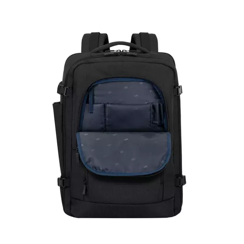 Mochila Rivacase 8461 43,9 cm 17,3 polegadas preta 2 bolsos frontais