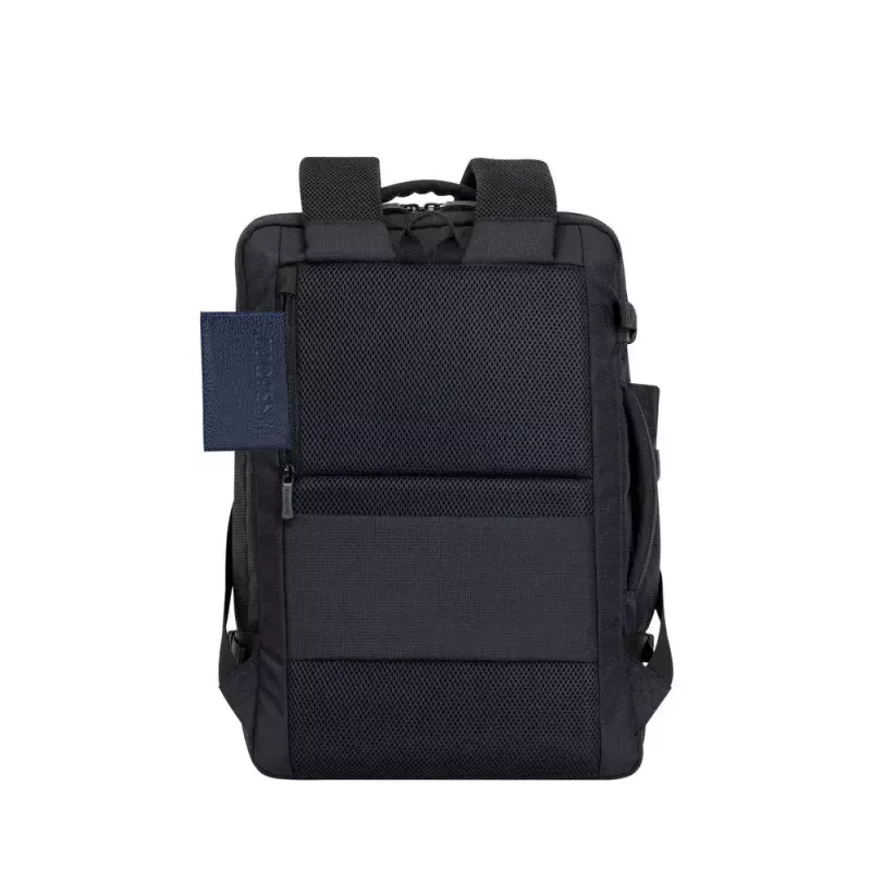 Mochila Rivacase 8461 43,9 cm 17,3 polegadas preta 2 bolsos frontais