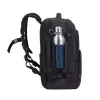 Mochila Rivacase 8461 43,9 cm 17,3 polegadas preta 2 bolsos frontais