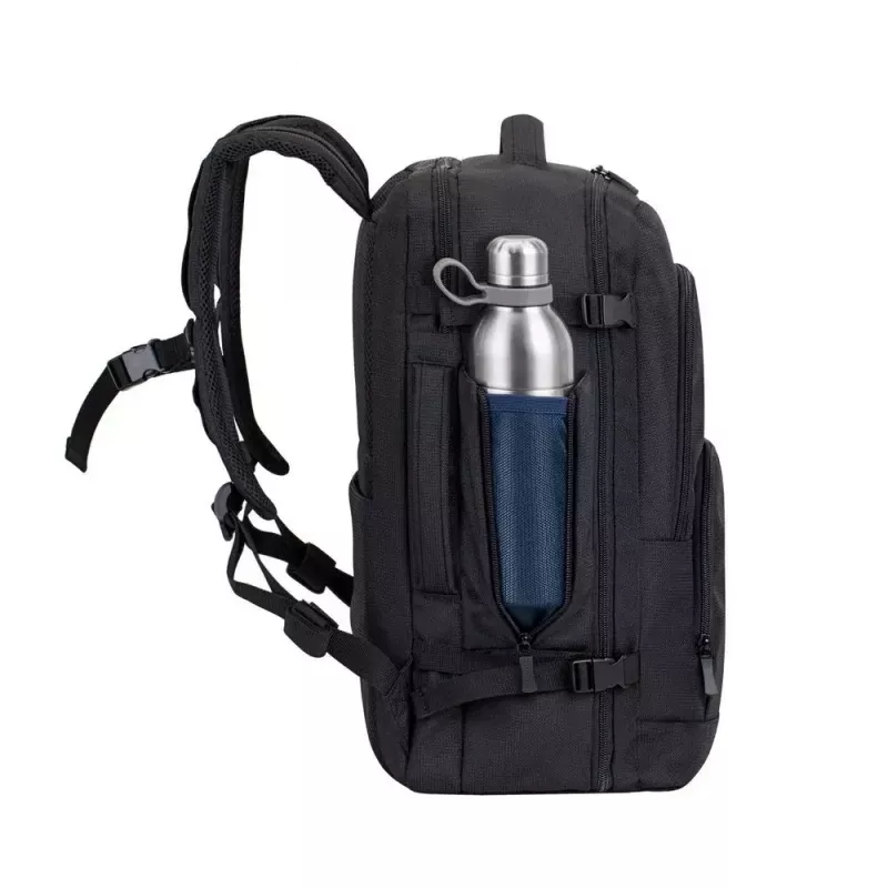 Mochila Rivacase 8461 43,9 cm 17,3 polegadas preta 2 bolsos frontais