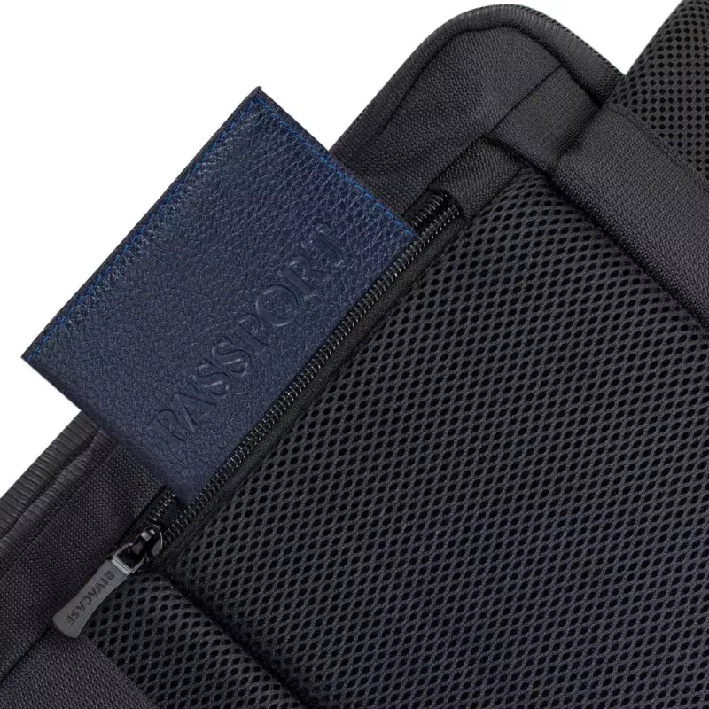 Mochila Rivacase 8461 43,9 cm 17,3 polegadas preta 2 bolsos frontais