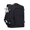 Mochila Rivacase 8461 43,9 cm 17,3 polegadas preta 2 bolsos frontais